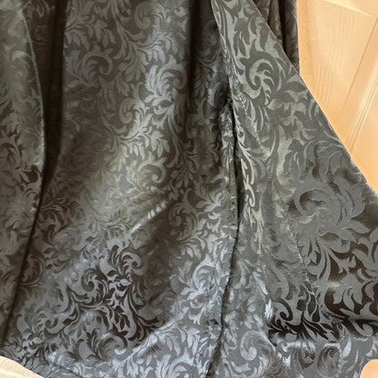 Men's Black Blazer Medium Floral Brocade W Pockets Evening Dress Party Cocktail