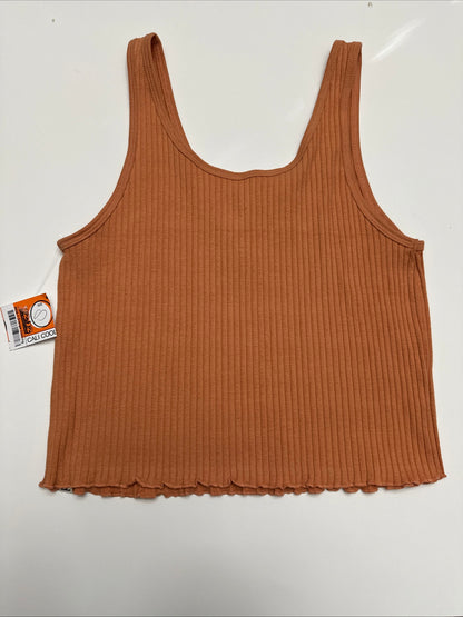 NWT Orange Women's Tank Top Size Small M Cool Summer Beach Comfortable