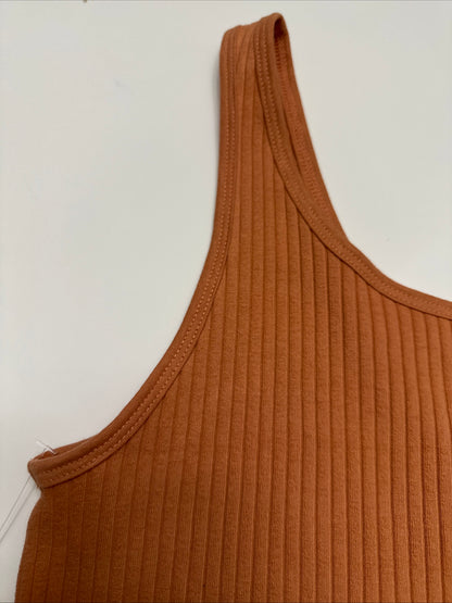 NWT Orange Women's Tank Top Size Small M Cool Summer Beach Comfortable