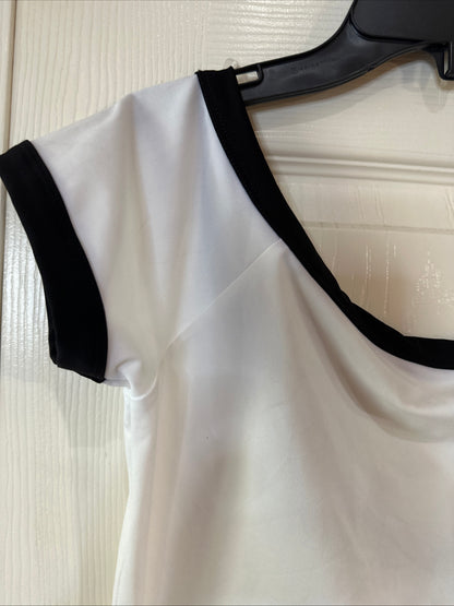 NWT Ten Sixty Sherman Woman's Small White Black Top Comfortable