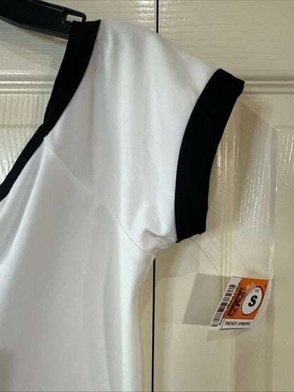 NWT Ten Sixty Sherman Woman's Small White Black Top Comfortable