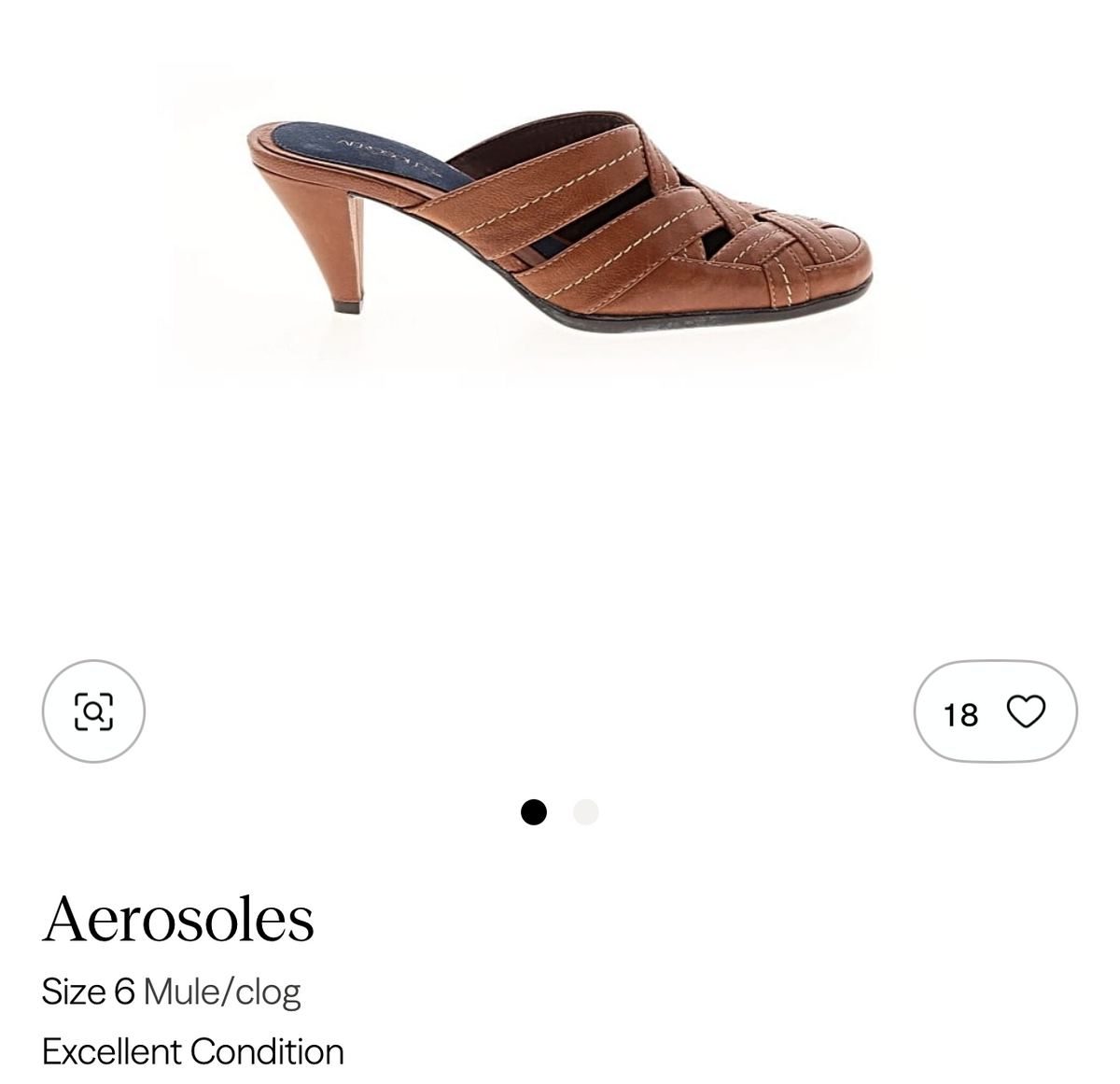 Aerosoles Mules Clogs Brand New Size 6 Brown
