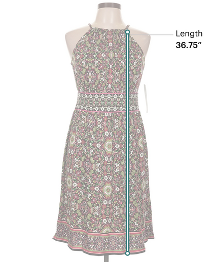 London Times Printed Dress in Size 10