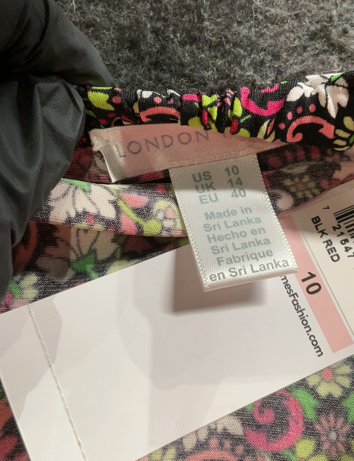 London Times Printed Dress in Size 10