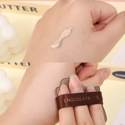 6pcs Dual-Use Cosmetics Puff Set Chocolate Cookie Soft Powder Puff Dry and Wet Foundation Air Cushion Makeup Sponge Beauty Tool