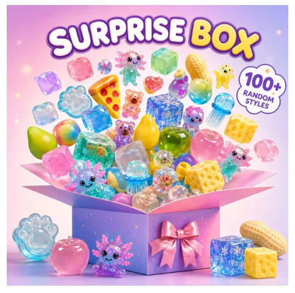 Blind Box Squishy Toy, Random Mystery Squeeze Stress Relief Fidget, Food Shape Sensory Decompression Toy, 1PC Kids Gift