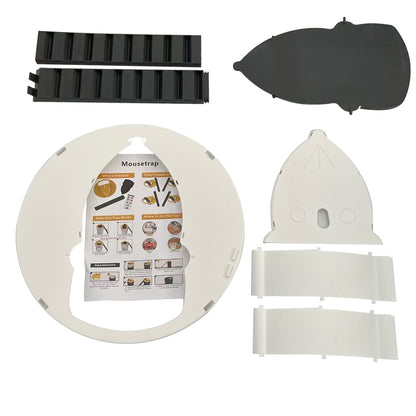 Reusable Mouse Trap Plastic Bucket Lid Rat Traps Humane Or Lethal Mousetrap for Mice Multi Catch Auto Reset Flip Slide Trap Mice