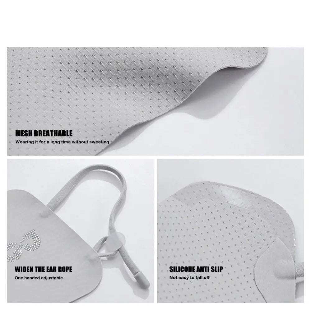 Summer Ice Silk Sun Protection Mask UPF50+ Breathable Women Face Mask Canthus Protection Half Face Face Shield for Golf Sports