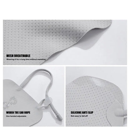 Summer Ice Silk Sun Protection Mask UPF50+ Breathable Women Face Mask Canthus Protection Half Face Face Shield for Golf Sports