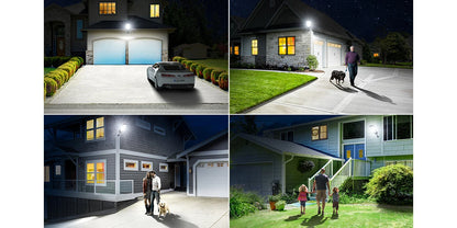 6500K Solar Street Light Outdoor IP67Waterfroof, 240PCS 5730LEDs Solar Flood Lights Outdoor Dusk To Dawn, Security Street Lights Motion Sensor With Remote Control For Parking Lot, Yard,Street