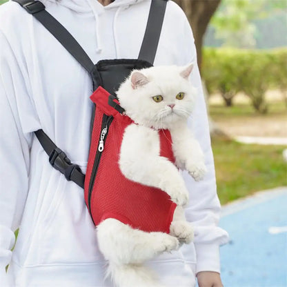 Pet Carrier Backpack Adjustable Pet Front Carrier for Hiking And Riding Dog Backpack Pet Legs Out Travel Bag for Cats Small Dogs