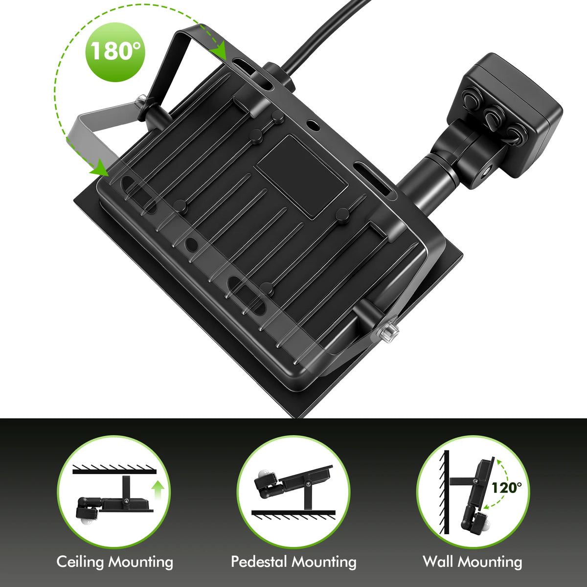 50W-500W LED Motion Sensor Flood Light,Dusk to Dawn,IP66 Waterproof, 6500K Daylight White, Super Bright Security Light for Garage, Front Porch, Barn