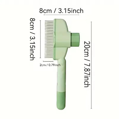 Dog Grooming Comb Cat /Dog Hair Remover Brush Long Hair Pet Self Cleaning Row Pet Removes Hairs Cleaning Bath Brush Dog Supplies