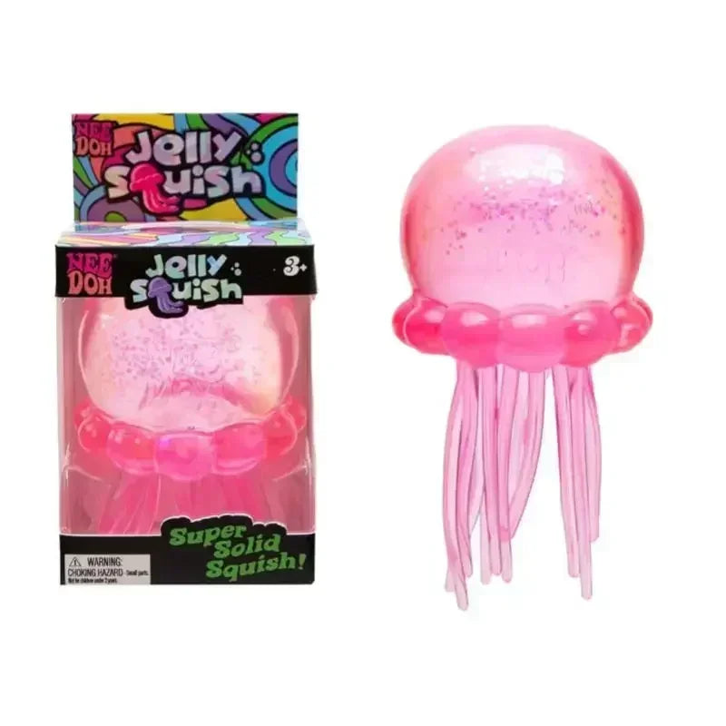 Transparent Glitter Jellyfish Squishy Toy Super Soft BIG Squeeze Stress Ball Sensory Fidget Toy for Anxiety Relief 114 / 128