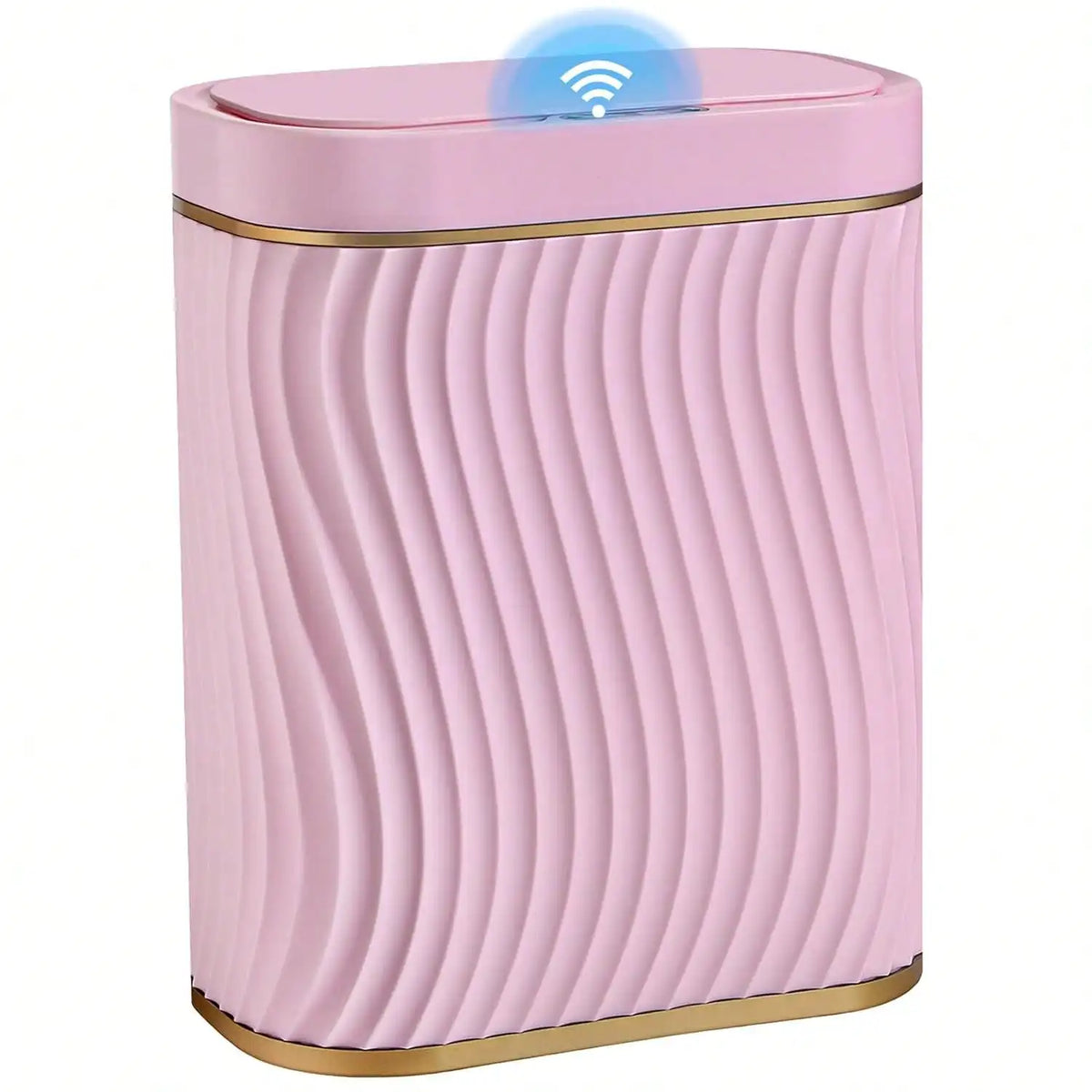 Smart Motion Sensor Trash Can, 2.6 Gallon Small Touchless Pop-Up Bin, Space Saving Waste Basket for Bathroom, Kitchen, Dorm & Bedroom, White