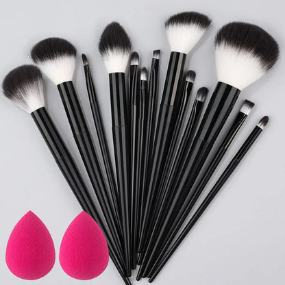 10/14Pcs Makeup Brushes Set EyeShadow Foundation Women Cosmetic Loose Powder Blush Super Soft Blending Make Up Brush Beauty Tool