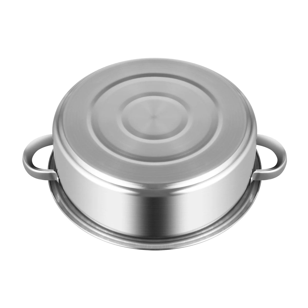 32CM Stainless Steel Steamer Pot 5-Tier Large Steaming Pot Cookware W/Lid & Handle for Vegetable, Dumpling, Stock, Sauce