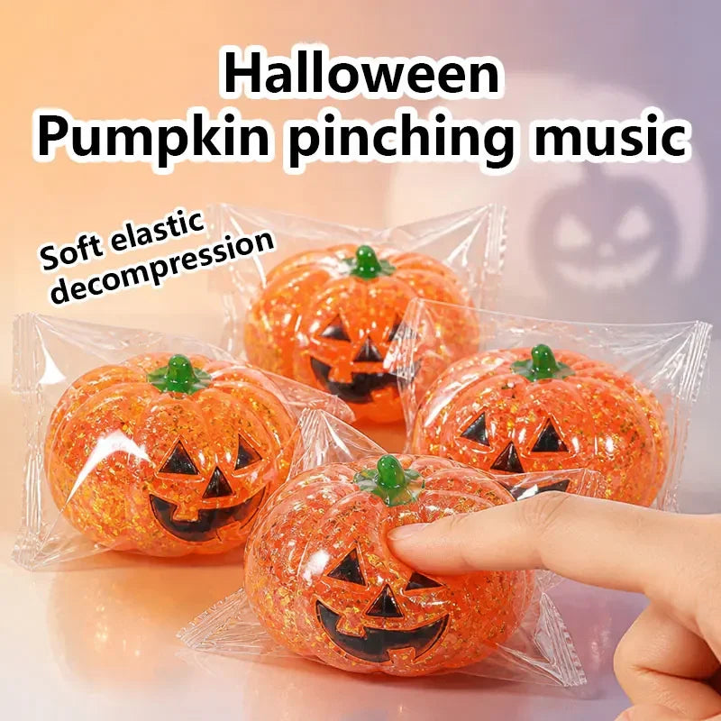 Cute Halloween Pumpkin Squishy Toy - Slow Rebound Stress Relief Ball, Soft ASMR Fidget Sensory Prop for Party Favors, Funny Prank Gift for Adults Kids