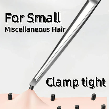 Stainless Steel Precision Tweezers Multi Functional Slant Tip Tool for Eyebrow Beard Facial Hair Removal Unisex Daily Grooming Accessory