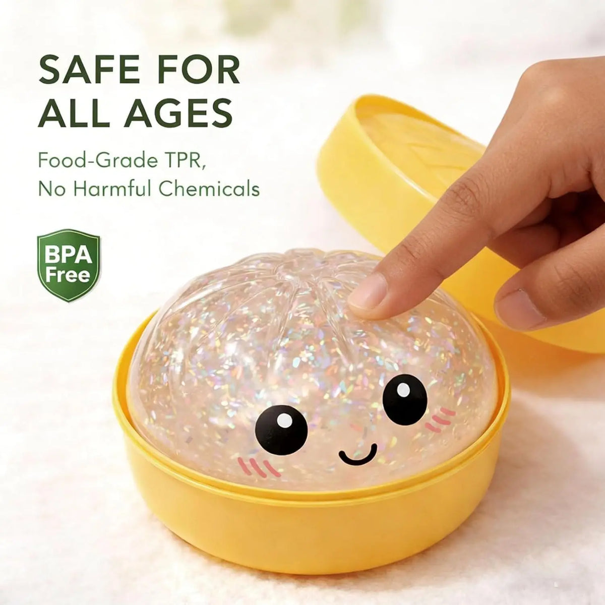 Glitter Dumpling Squishy 2026 New Dumpling Squishy Mystery Box - 10 Colors Random Mystery Gift Box, More Surprises (Random -1PC)