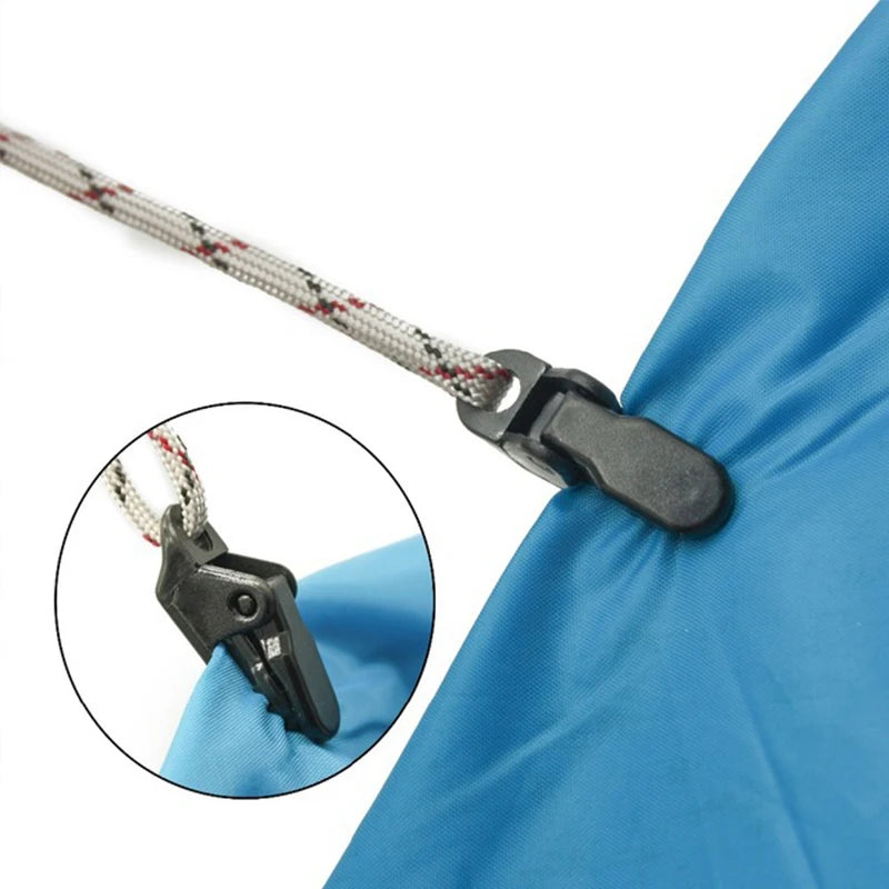10PCS Tent Rope Fastener Adjuster Outdoor Camping Triangle Non-Slip Hiking Rope Buckles Stopper Tools Adjust Rope Accessories