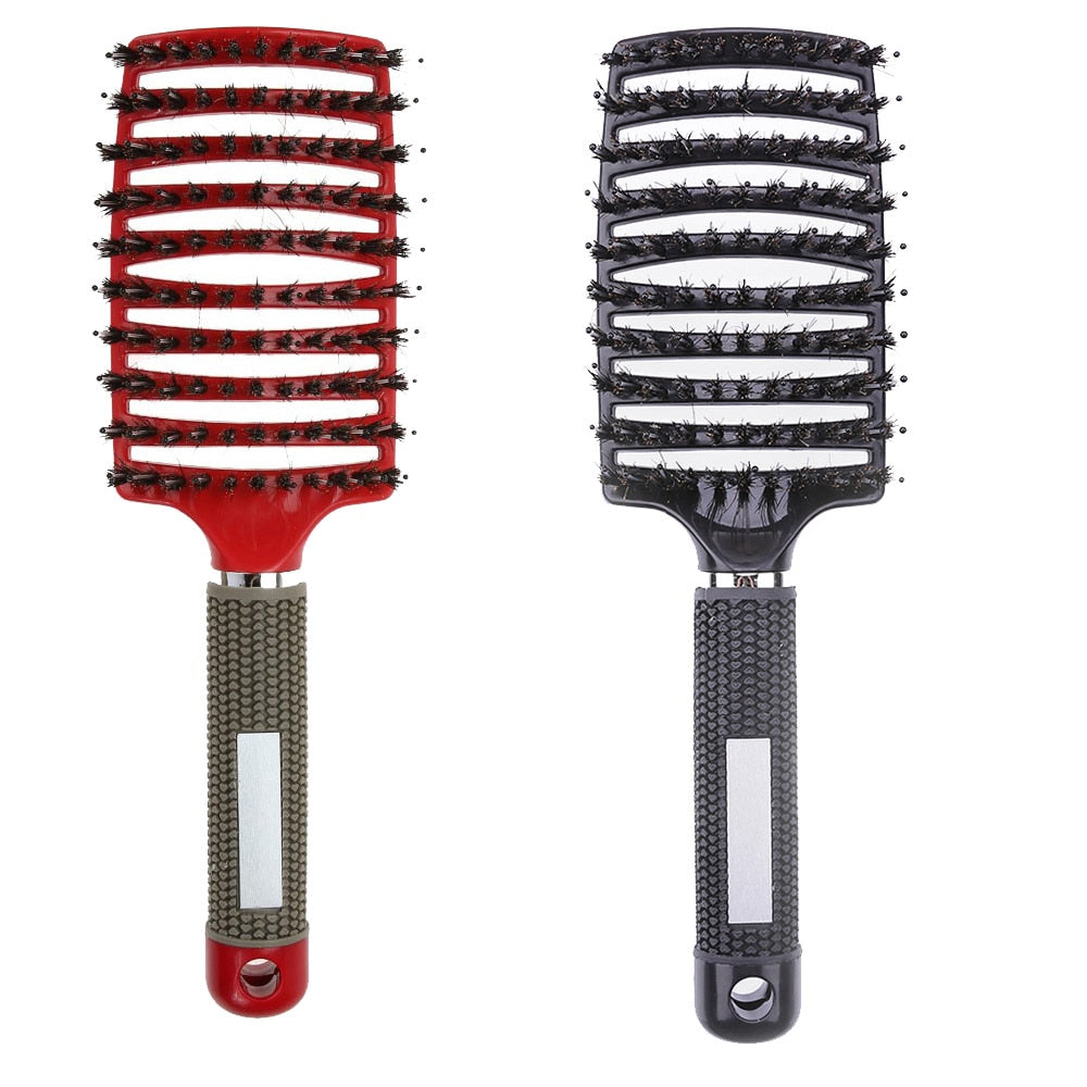 Hair brush Girls Hair Scalp Massage Comb Women Hairbrush Nylon Wet Curly Detangle Hair Brush for Salon Hairdressing Styling Tool