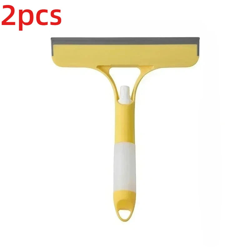3-in-1 Multifunctional Glass Wiper with Spray Bottle to Clean the Floor and Scrub Household Car Cleaning Tools