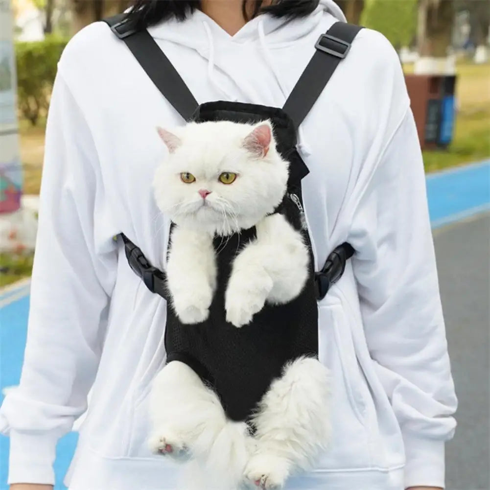 Pet Carrier Backpack Adjustable Pet Front Carrier for Hiking And Riding Dog Backpack Pet Legs Out Travel Bag for Cats Small Dogs