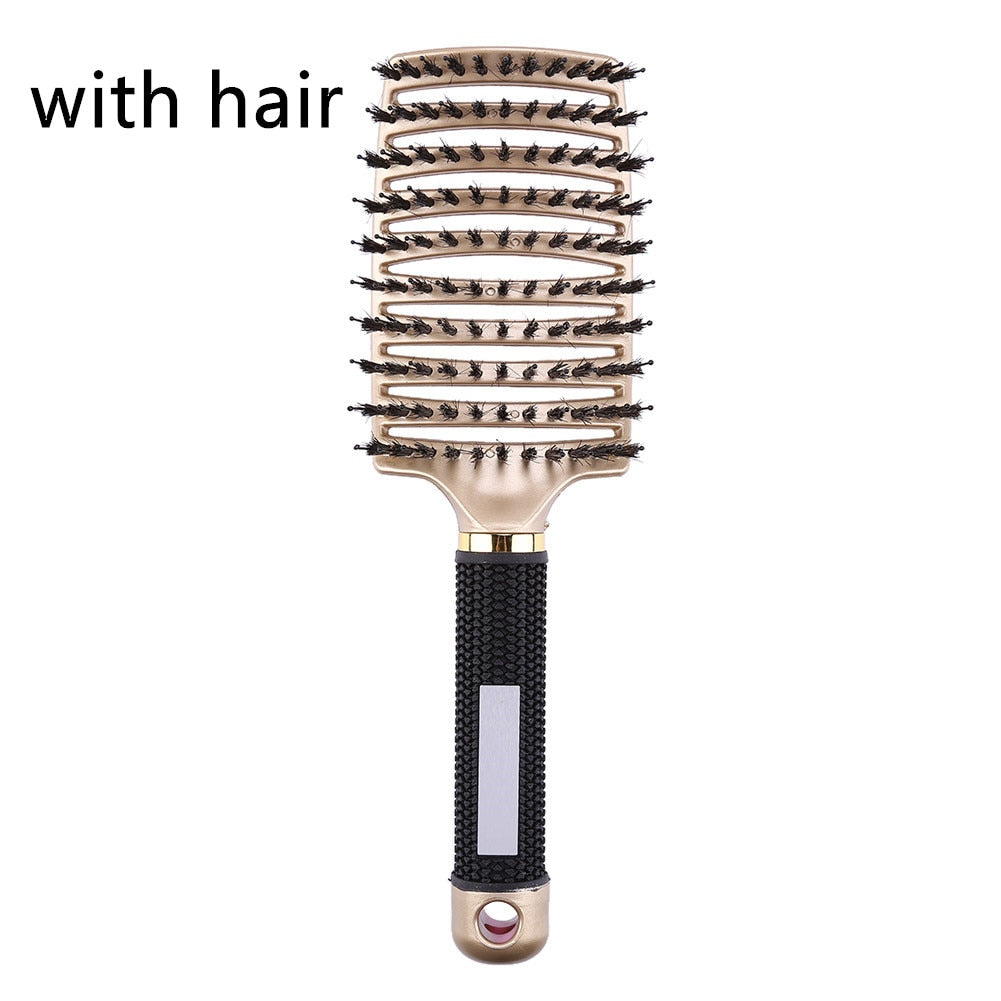 Hair brush Girls Hair Scalp Massage Comb Women Hairbrush Nylon Wet Curly Detangle Hair Brush for Salon Hairdressing Styling Tool