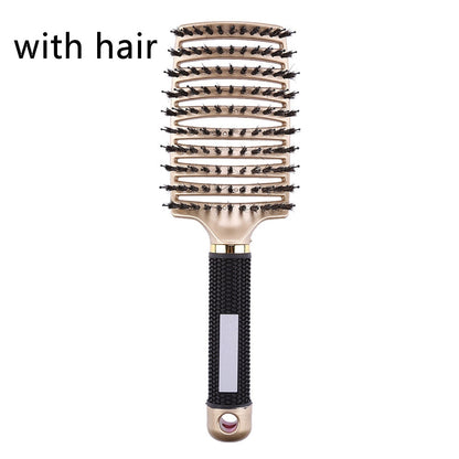 Hair brush Girls Hair Scalp Massage Comb Women Hairbrush Nylon Wet Curly Detangle Hair Brush for Salon Hairdressing Styling Tool