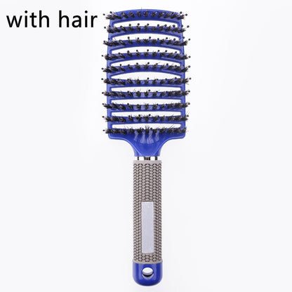 Hair brush Girls Hair Scalp Massage Comb Women Hairbrush Nylon Wet Curly Detangle Hair Brush for Salon Hairdressing Styling Tool