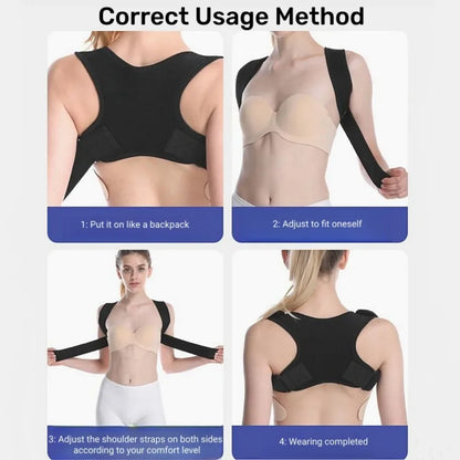 Posture Corrector Adjustable Back Fracture Support MenWomen Back Clavicle Spine Shoulder Correction Brace Belt Strap Comfortable