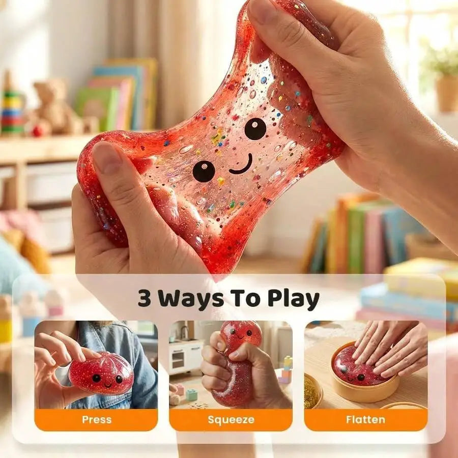 Squeeze Dumpling Stress Relief Ball 2026 New Bun-Shaped Squeeze Ball Multi-Piece Party Gift Pack Pocket Game (Color Random) Dumpling-Shaped Squeeze Toy, Squeeze Dough Stress Relief Toy