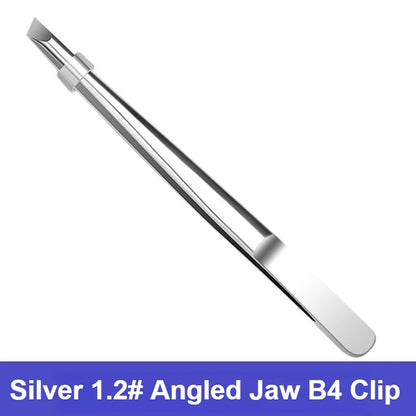 Stainless Steel Precision Tweezers Multi Functional Slant Tip Tool for Eyebrow Beard Facial Hair Removal Unisex Daily Grooming Accessory
