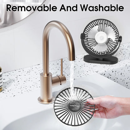 Desktop Wall Mounted Mini Electric Fan Mute 3 Speed Adjustment Portable USB Fan For Home Desk Office