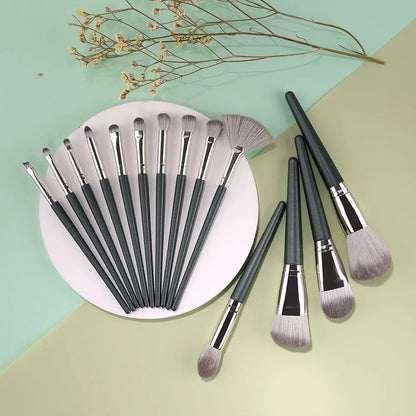 10/14Pcs Makeup Brushes Set EyeShadow Foundation Women Cosmetic Loose Powder Blush Super Soft Blending Make Up Brush Beauty Tool