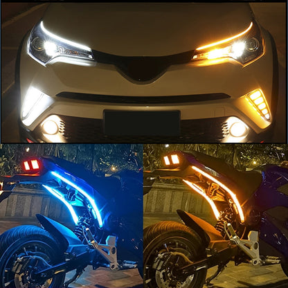 OKEEN LED Car Daytime Running Light With Start Sequential Scan DRL Universal Daylight Turn Signal Lamp Auto Headlight Strips 12V