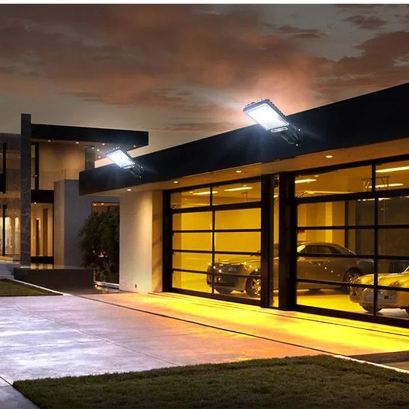 Outdoor Solar Garden Lights with Human Body Motion Sensor 3 Modes Terrace Garage Courtyard Waterproof Outdoor Solar Lamp