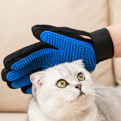 Silicone Pet Grooming Gloves Cats Hair Brush and Comb Gloves to Bathe Dogs Cleaning Hair Removal for Dog Animal Use Supplies
