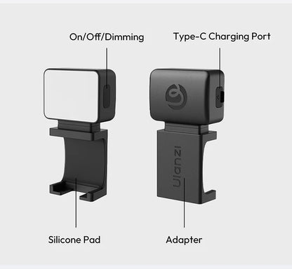 Ulanzi LM001 for DJI Osmo Pocket 3 4 Video Light Magnetic Mini Led Light Waterproof Vlogging Tiktok Live 500mah Rechargeable