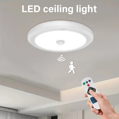 Magnetic PIR Motion Sensor LED Ceiling Light 2.5W 250lm Cool White Indoor Light For Living Room Bedroom Hallway Office Balcony