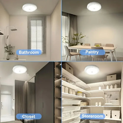 Magnetic PIR Motion Sensor LED Ceiling Light 2.5W 250lm Cool White Indoor Light For Living Room Bedroom Hallway Office Balcony
