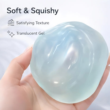 Coconut Oil Squishy, Coconut Oil Stress Ball – Super Soft, Handmade Slow Rising Fidget Squeeze Toy for Stress Relief, Squeeze the Stress Away, Easy to Clean, Portable, Ideal for Office Desk Home Travel,Christmas Gift