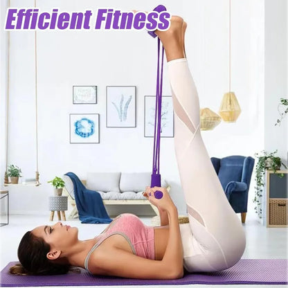 Multi-Function Resistance Band Set, 6 Tubes for Intense Workout, NBR Handles for Comfort, Office/Living Room/Bedroom Use