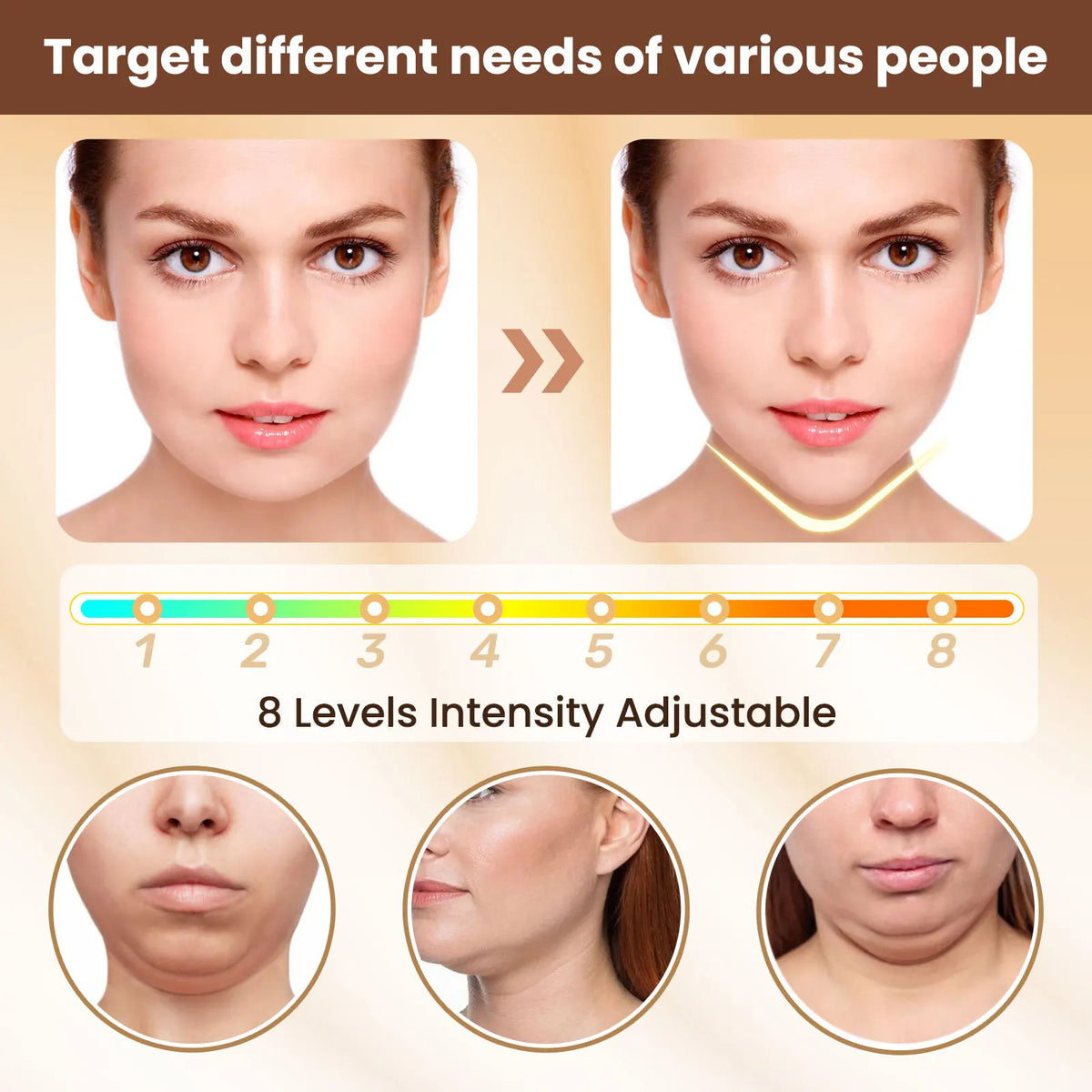 EMS Face Lifting Massager Anti Wrinkle Facial Massager V-Face Lift Device Face Slimming Remover Double Chin LED Photon Therapy