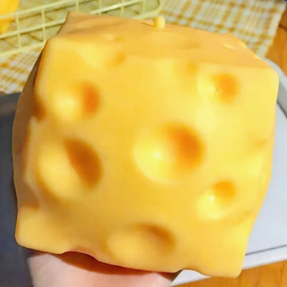 1pcs Giant Cheese Squeeze Toy Extra Large Size Cheese Squishy Fidget Toys Slow Rebound Shapeable Venting Ball for Adults Gifts