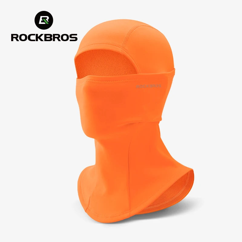 ROCKBROS Full Face Mask Warm Winter Scarf Balaclava Helmet Liner Fishing Skiing Hiking Bike Mask Windproof Breathable Headgear