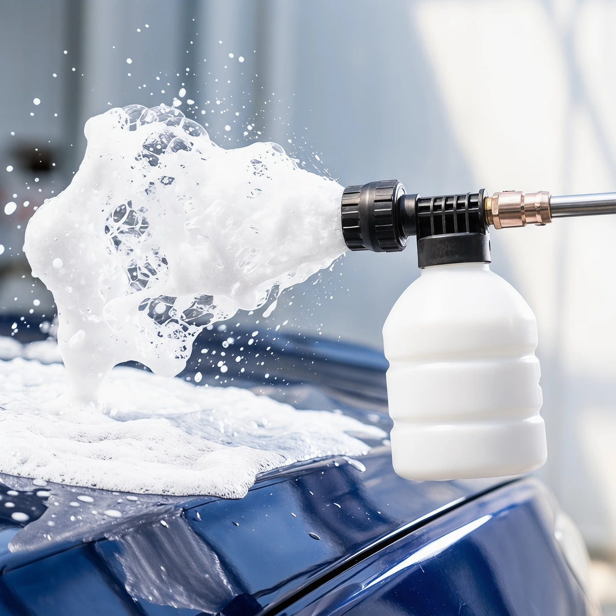 Cordless Pressure Washer, 30Bar Pressure Water Spray Gun, 21V Lithium Battery Lasts for 60 Min with Fully Charged, Portable High Pressure Car Washer for Car/Fence/Wall/Deck Cleaning