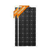 DOKIO 18V 16V 100W Flexible Solar Panels 300W Waterproof Monocrystalline Solar Panel Camping RV Home Charge 12V DFSP-100M