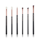 Jessup Makeup Brushes Set 6-25pcs Foundation Powder Eyeshadow Liner Brush Blending Highlighter RoseGold/Black